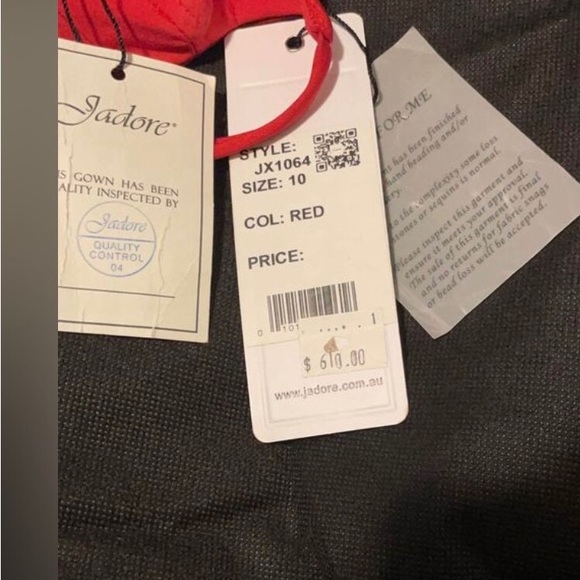 Designer Red Gown - Picture 3 of 4